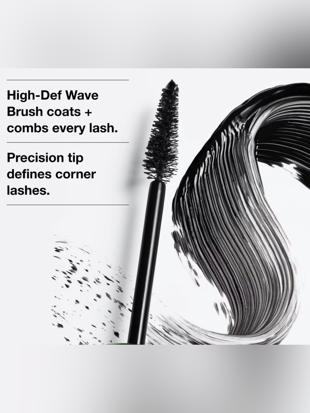 CLINQUE HIGH IMPACT MASCARA COLOR #01 BLACK TRAVEL SIZE - Picture 2 of 10